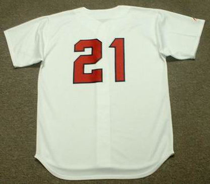 Curt Flood Washington Senators 1971 Cooperstown Home Stitched Jersey jersey front view