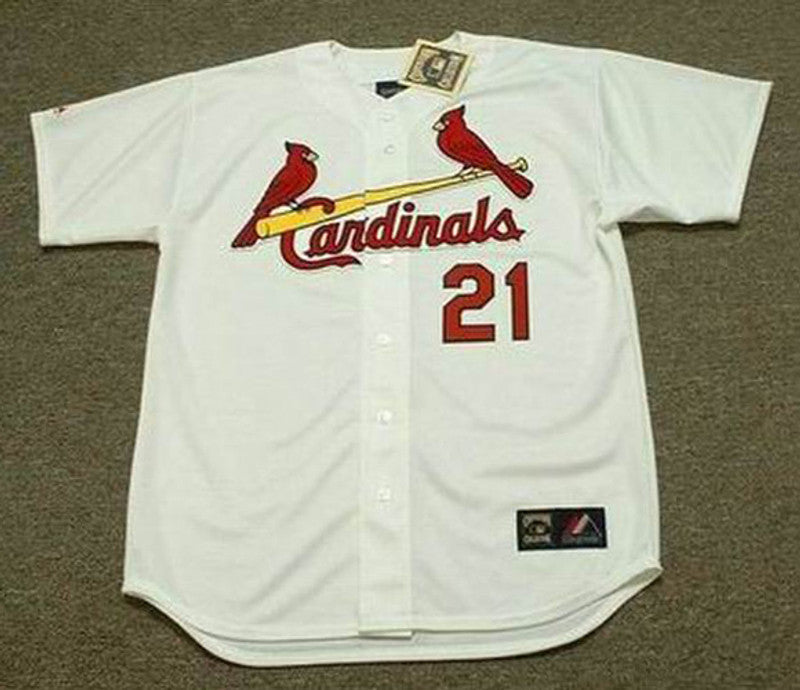 Curt Flood St Louis Cardinals 1967 Cooperstown Throwback Home Baseball Stitched Jersey jersey front view
