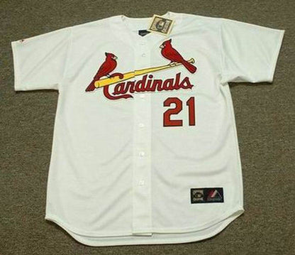 Curt Flood St Louis Cardinals 1967 Cooperstown Throwback Home Baseball Stitched Jersey jersey front view