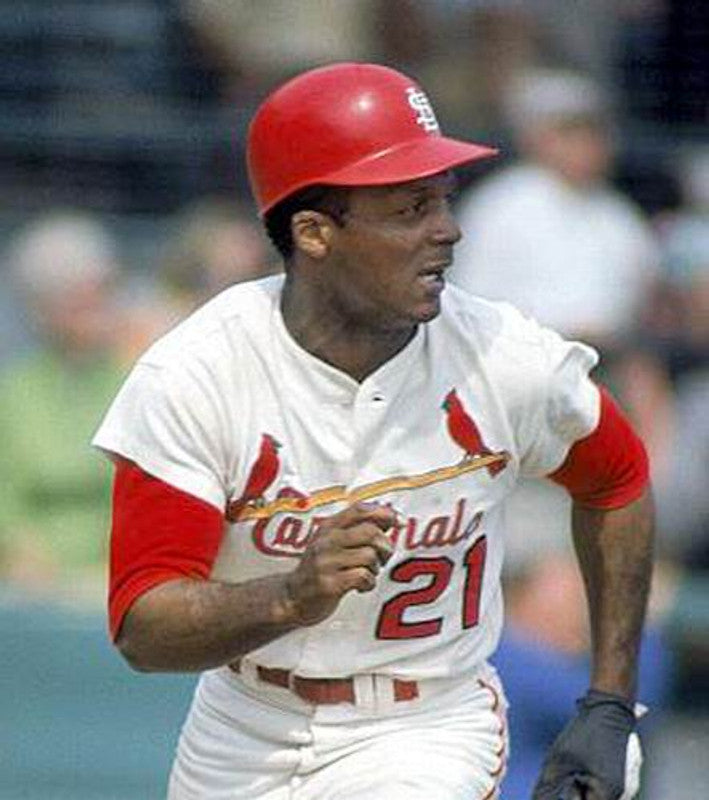 Curt Flood St Louis Cardinals 1967 Cooperstown Throwback Home Baseball Stitched Jersey jersey front view