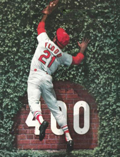 Curt Flood St Louis Cardinals 1967 Cooperstown Throwback Home Baseball Stitched Jersey jersey front view
