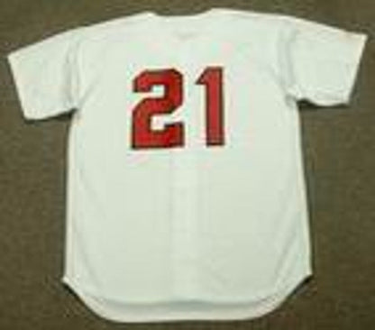 Curt Flood Washington Senators 1971 Cooperstown Home Stitched Jersey jersey front view