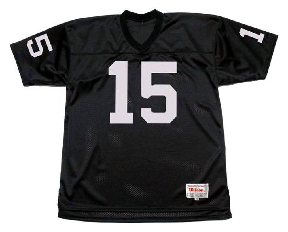 Oakland Raiders Tom Flores NFL jersey front view