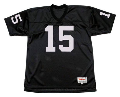 Oakland Raiders Tom Flores NFL jersey front view