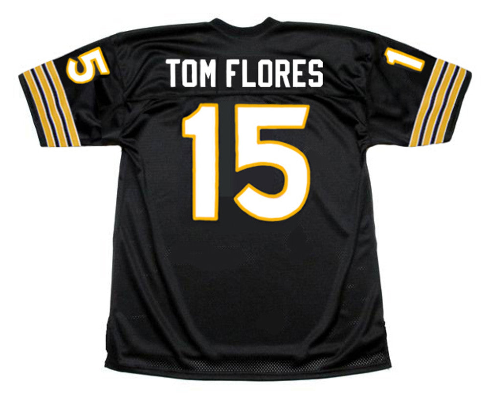Oakland Raiders Tom Flores NFL jersey front view