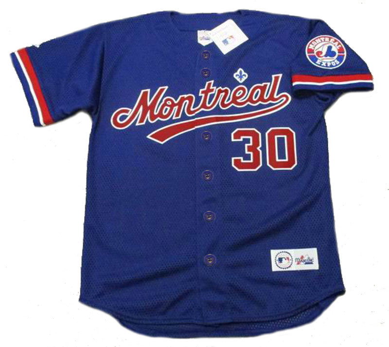 Montreal Expos Cliff Floyd MLB jersey front view