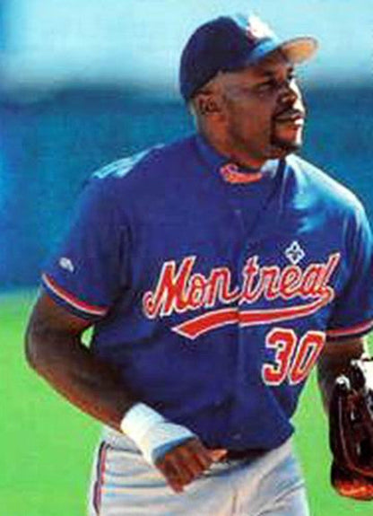 Montreal Expos Cliff Floyd MLB jersey front view