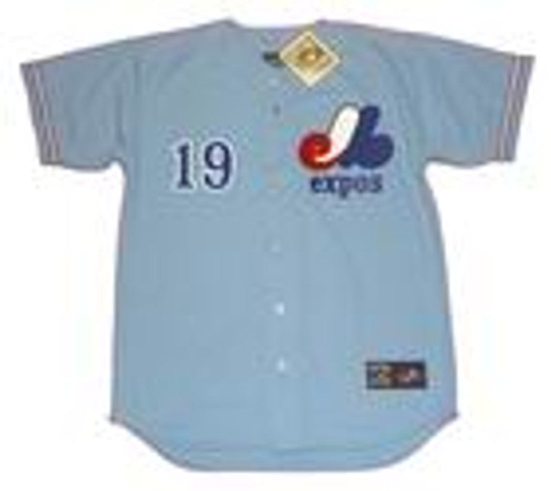 Montreal Expos Tim Foli Cooperstown MLB jersey front view