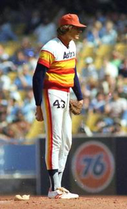 Houston Astros Ken Forsch Cooperstown MLB jersey front view