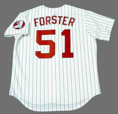 Chicago White Sox Terry Forster 1970s MLB jersey front view