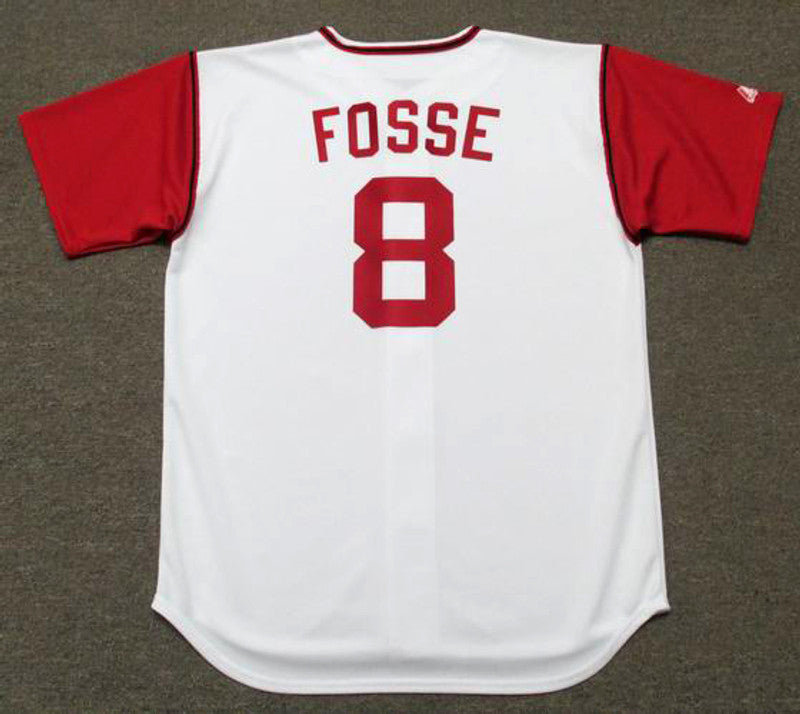 Cleveland Indians Ray Fosse Cooperstown MLB jersey front view