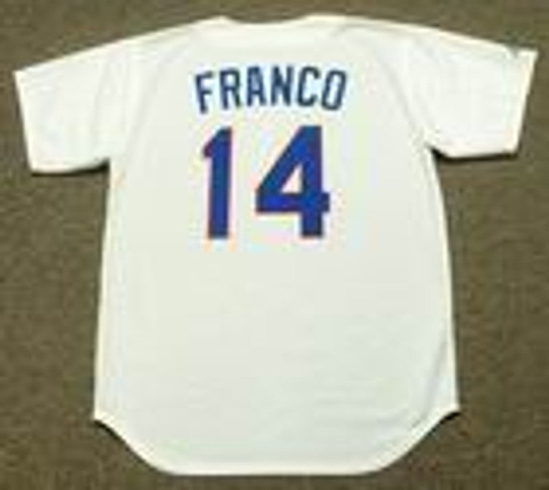 Texas Rangers Julio Franco Cooperstown MLB jersey front view