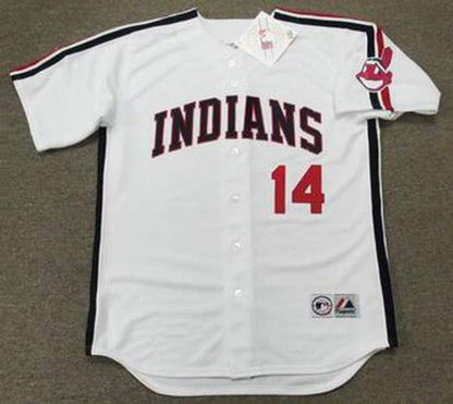 Cleveland Indians Julio Franco MLB jersey front view