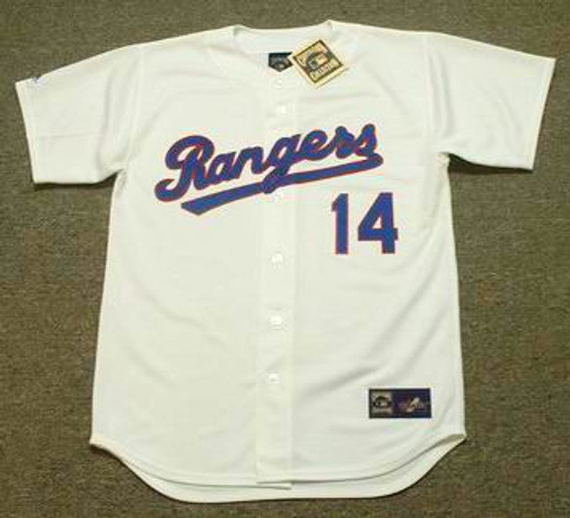Texas Rangers Julio Franco Cooperstown MLB jersey front view