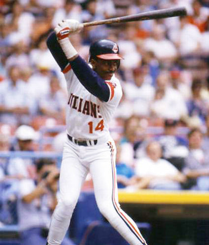Cleveland Indians Julio Franco MLB jersey front view