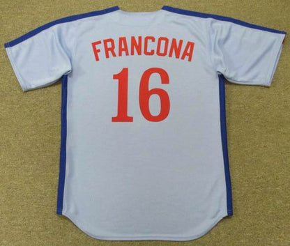 Montreal Expos Terry Francona Cooperstown MLB jersey front view