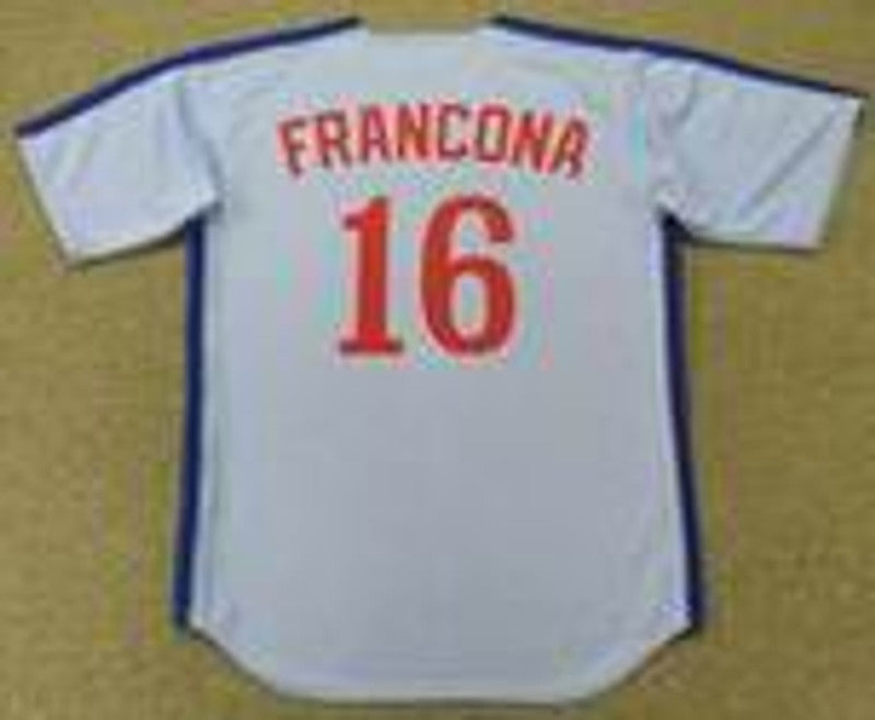 Montreal Expos Terry Francona Cooperstown MLB jersey front view