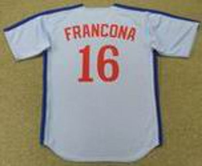Montreal Expos Terry Francona Cooperstown MLB jersey front view