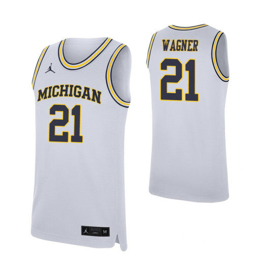 Franz Wagner College Basketball Jersey White Michigan Wolverines stitched retro jersey