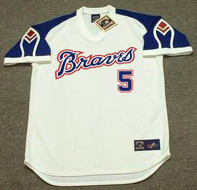 Atlanta Braves Freddie Freeman 1970s MLB jersey front view