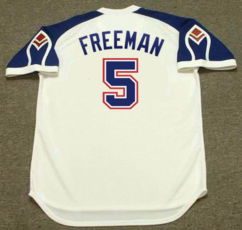 Atlanta Braves Freddie Freeman 1970s MLB jersey front view