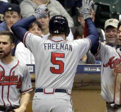 Atlanta Braves Freddie Freeman MLB jersey front view