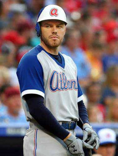 Atlanta Braves Freddie Freeman 1970s MLB jersey front view