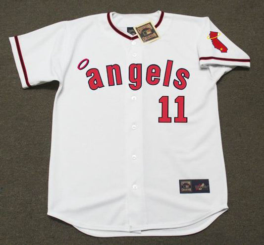 Jim Fregosi California Angels 1971 Cooperstown Home Baseball Stitched Jersey jersey front view
