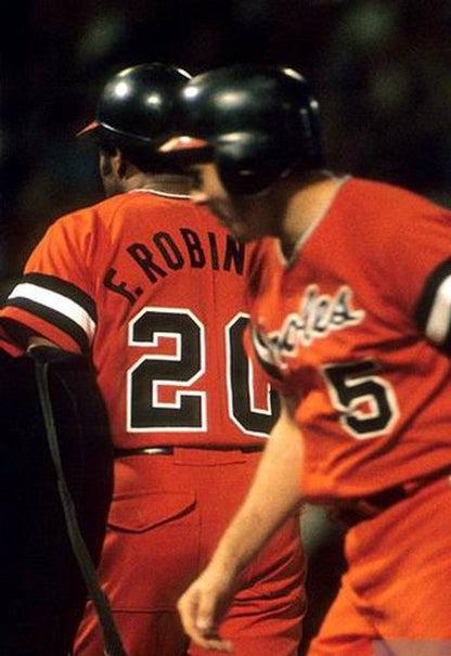 Baltimore Orioles Frank Robinson Cooperstown MLB jersey front view
