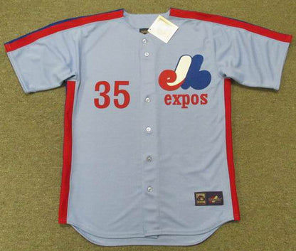 Montreal Expos Woodie Fryman Cooperstown MLB jersey front view
