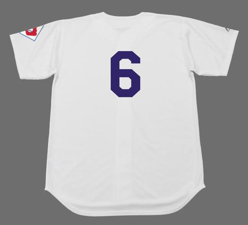 Carl Furillo Brooklyn Dodgers 1951 Cooperstown Home Baseball Stitched Jersey jersey front view