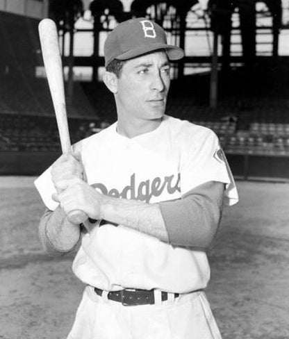 Carl Furillo Brooklyn Dodgers 1951 Cooperstown Home Baseball Stitched Jersey jersey front view