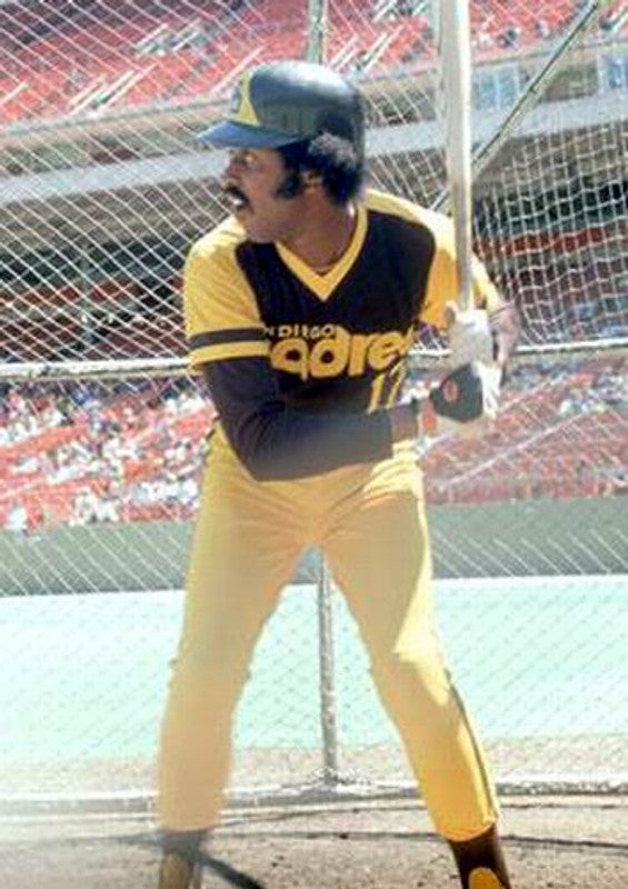 San Diego Padres Oscar Gamble MLB jersey front view