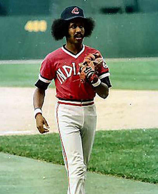 Cleveland Indians Oscar Gamble Cooperstown MLB jersey front view