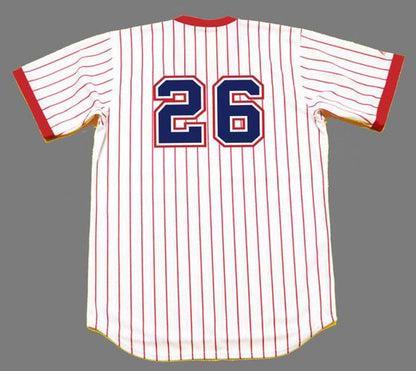 Atlanta Braves Gene Garber Cooperstown MLB jersey front view