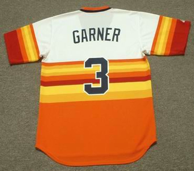 Houston Astros Phil Garner 1980s Cooperstown MLB jersey front view