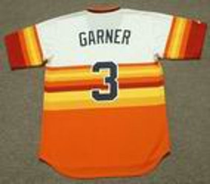 Houston Astros Phil Garner 1980s Cooperstown MLB jersey front view