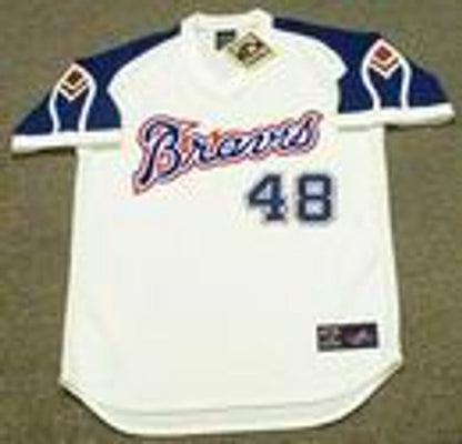 Atlanta Braves Ralph Garr Cooperstown MLB jersey front view
