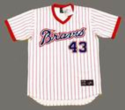 Atlanta Braves Cito Gaston Cooperstown MLB jersey front view