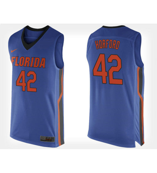 Florida Gators 42 Al Horford Blue Home College Basketball Jersey stitched retro jersey