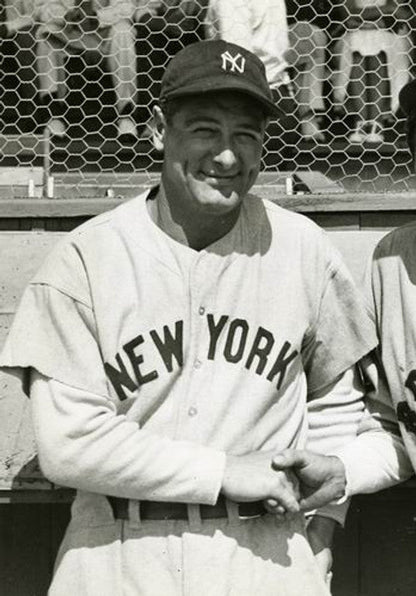 New York Yankees Lou Gehrig Cooperstown MLB jersey front view