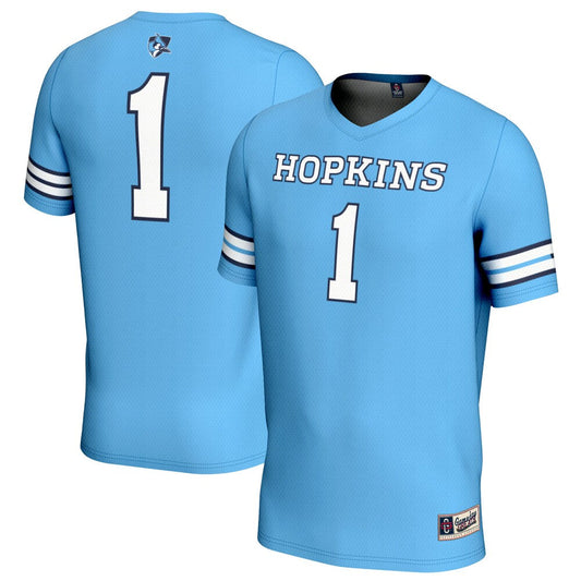 Gameday Greats 1 Light Blue Johns Hopkins Blue Jays Lightweight Lacrosse Jersey - retro stitched jersey jersey for Gameday Greats fans