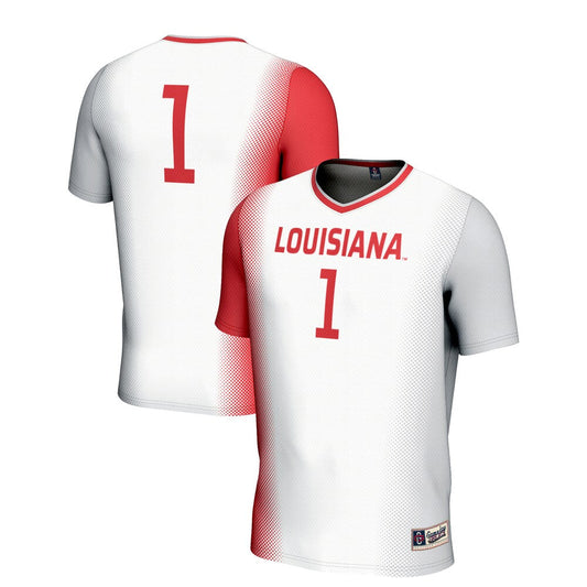 Gameday Greats 1 White Louisiana Ragin Cajuns Lightweight Soccer Jersey - retro stitched jersey jersey for Gameday Greats fans