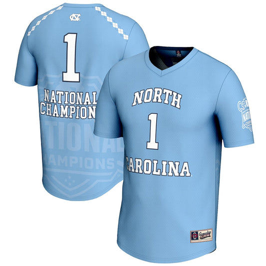 Gameday Greats 1 Carolina Blue North Carolina Tar Heels 2025 Ncaa Lacrosse National Champions Lightweight Fashion Jersey - retro stitched jersey jersey for Gameday Greats fans