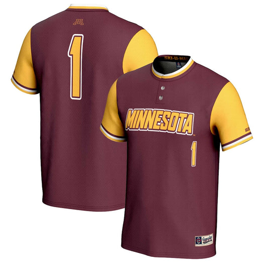 Gameday Greats 1 Maroon Minnesota Golden Gophers Lightweight Softball Jersey - retro stitched jersey jersey for Gameday Greats fans