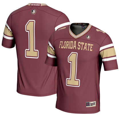 Gameday Greats 1 Garnet Florida State Seminoles Endzone Football Jersey - retro stitched football jersey for Gameday Greats fans