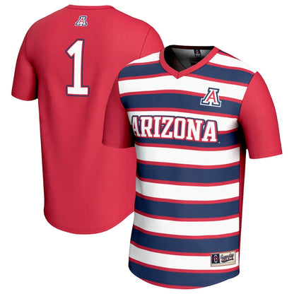 Gameday Greats 1 Red Arizona Wildcats Lightweight Soccer Fashion Jersey - retro stitched jersey jersey for Gameday Greats fans
