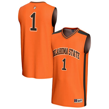 Gameday Greats 1 Orange Oklahoma State Cowboys Lightweight Collegiate Basketball Fashion Jersey - retro stitched basketball jersey for Gameday Greats fans