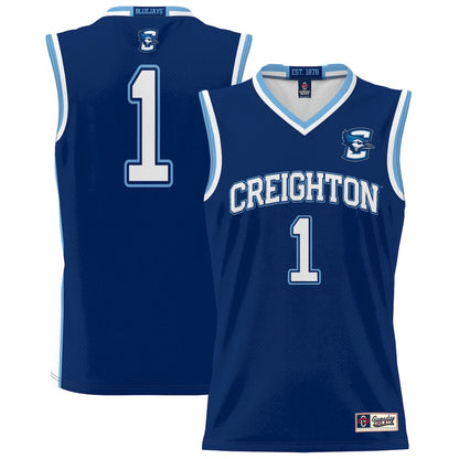 Gameday Greats 1 Blue Creighton Bluejays Lightweight Basketball Jersey - retro stitched basketball jersey for Gameday Greats fans