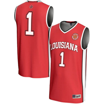 Gameday Greats 1 Cardinal Louisiana Ragin Cajuns Lightweight Basketball Jersey - retro stitched basketball jersey for Gameday Greats fans